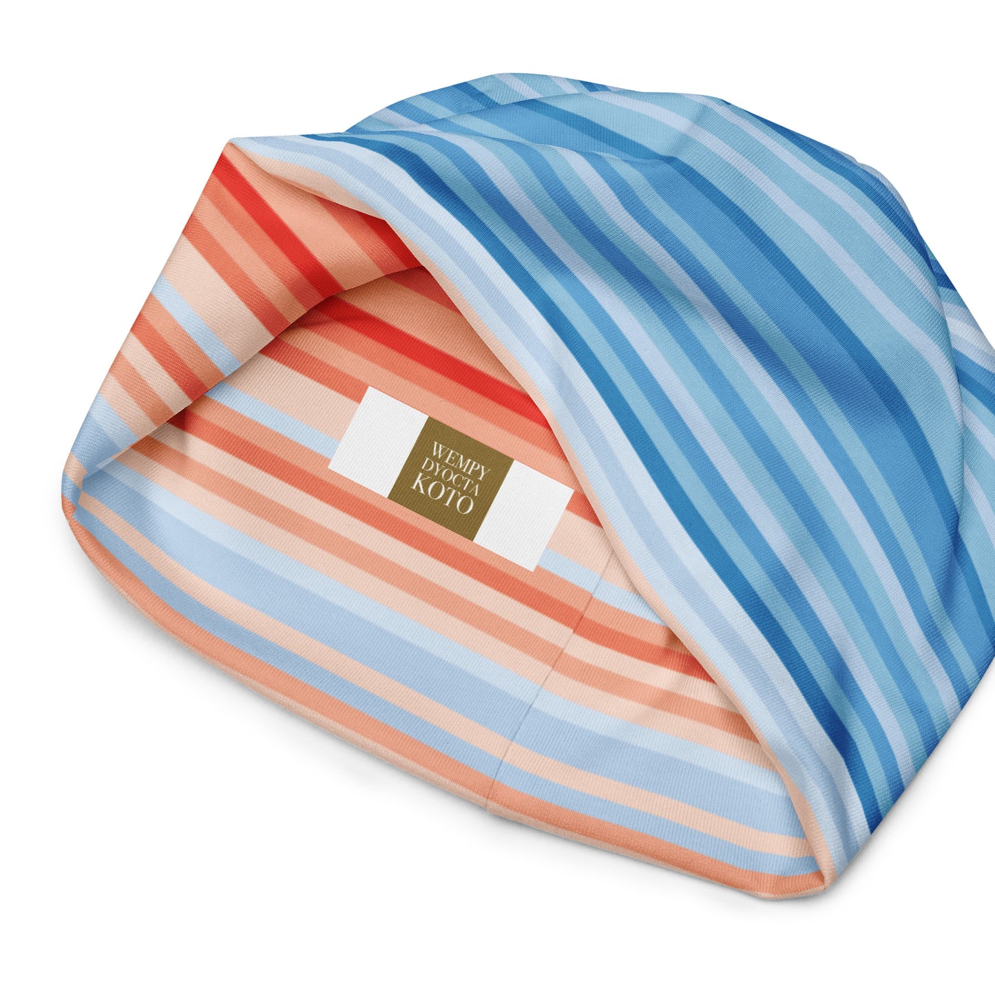 Climate Change Global Warming Stripes - Sustainably Made Beanie