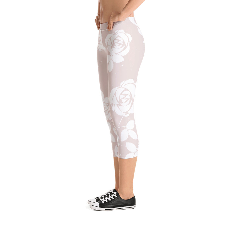 Baby Pink Floral - Sustainably Made Leggings