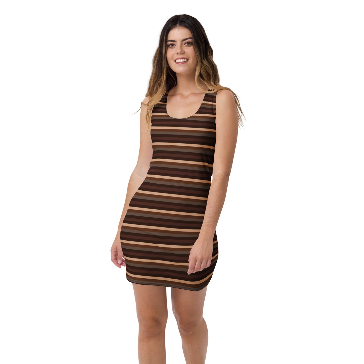 Retro Brown - Inspired By Taylor Swift - Sustainably Made Dress