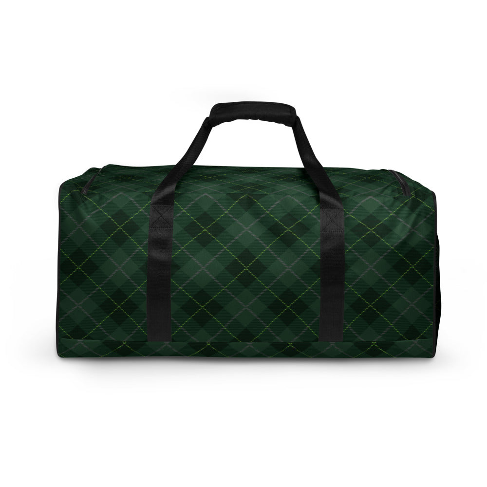 Deep Forest Tartan - Sustainably Made Duffle Bag
