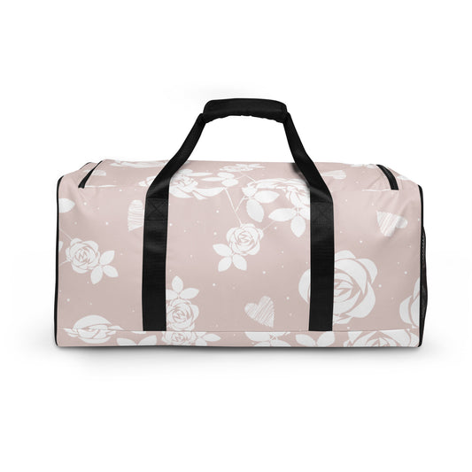 Baby Pink Floral - Sustainably Made Duffle Bag