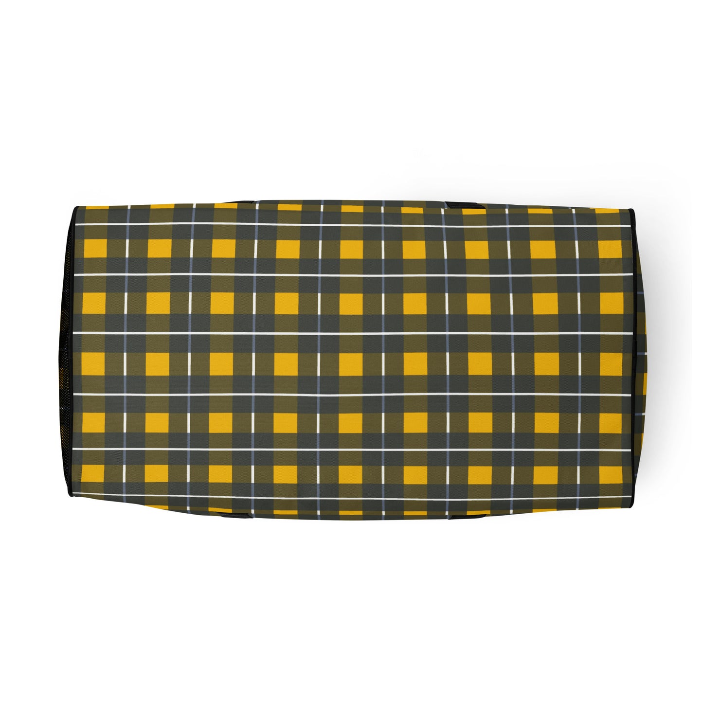 Yellow Tartan - Inspired By Harry Styles - Sustainably Made  Duffle bag