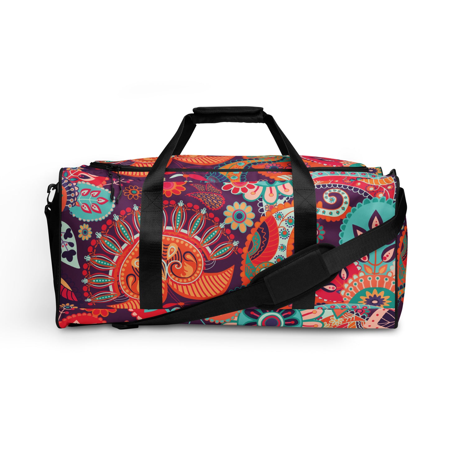 Multicolor Floral Tribe - Sustainably Made Duffle Bag