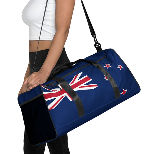 New Zealand Flag - Sustainably Made Duffle Bag