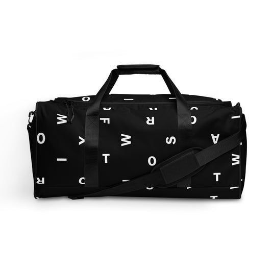 Letter Black - Inspired By Taylor Swift - Sustainably Made Duffle bag