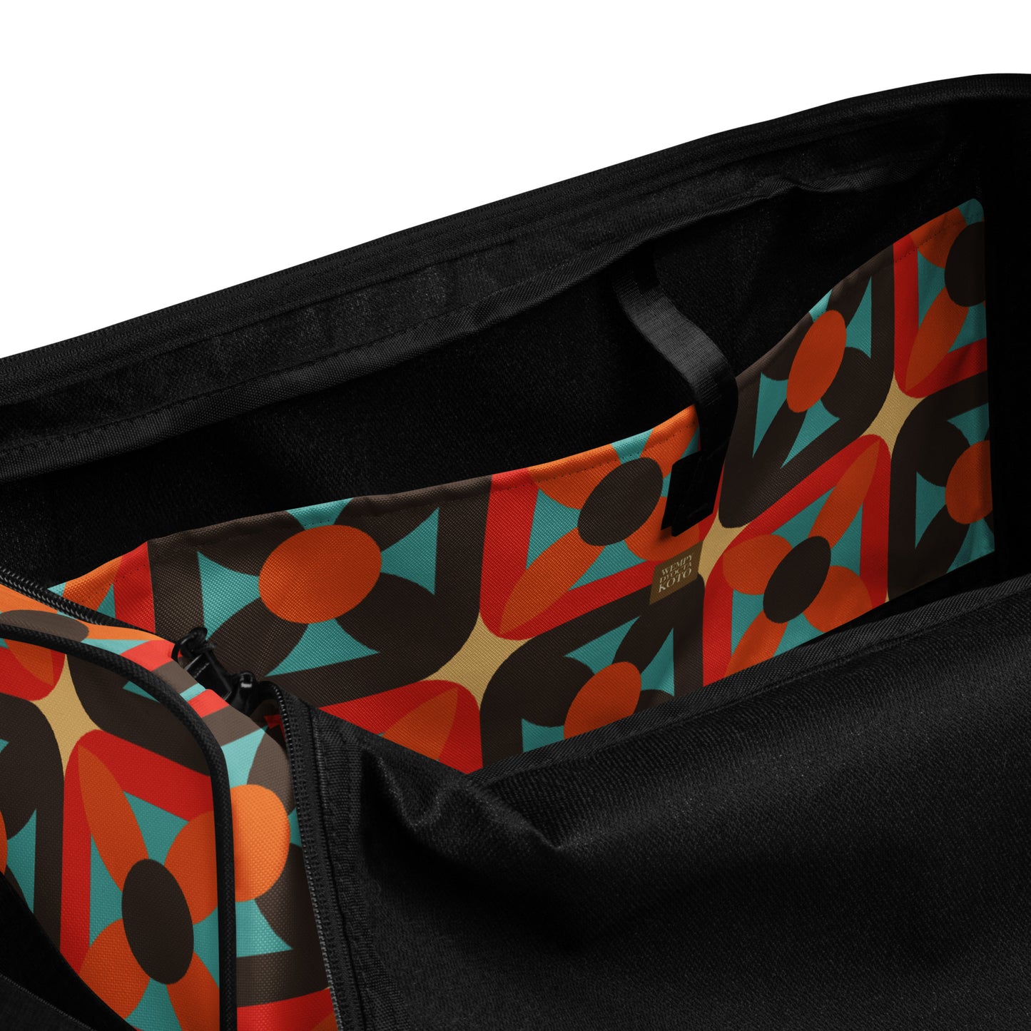Retro Block - Sustainably Made Duffle Bag