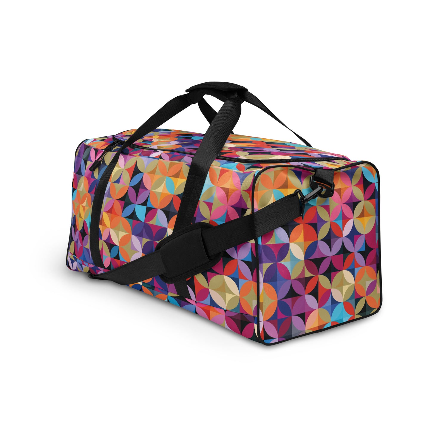 Multicolor illusions - Sustainably Made Duffle Bag