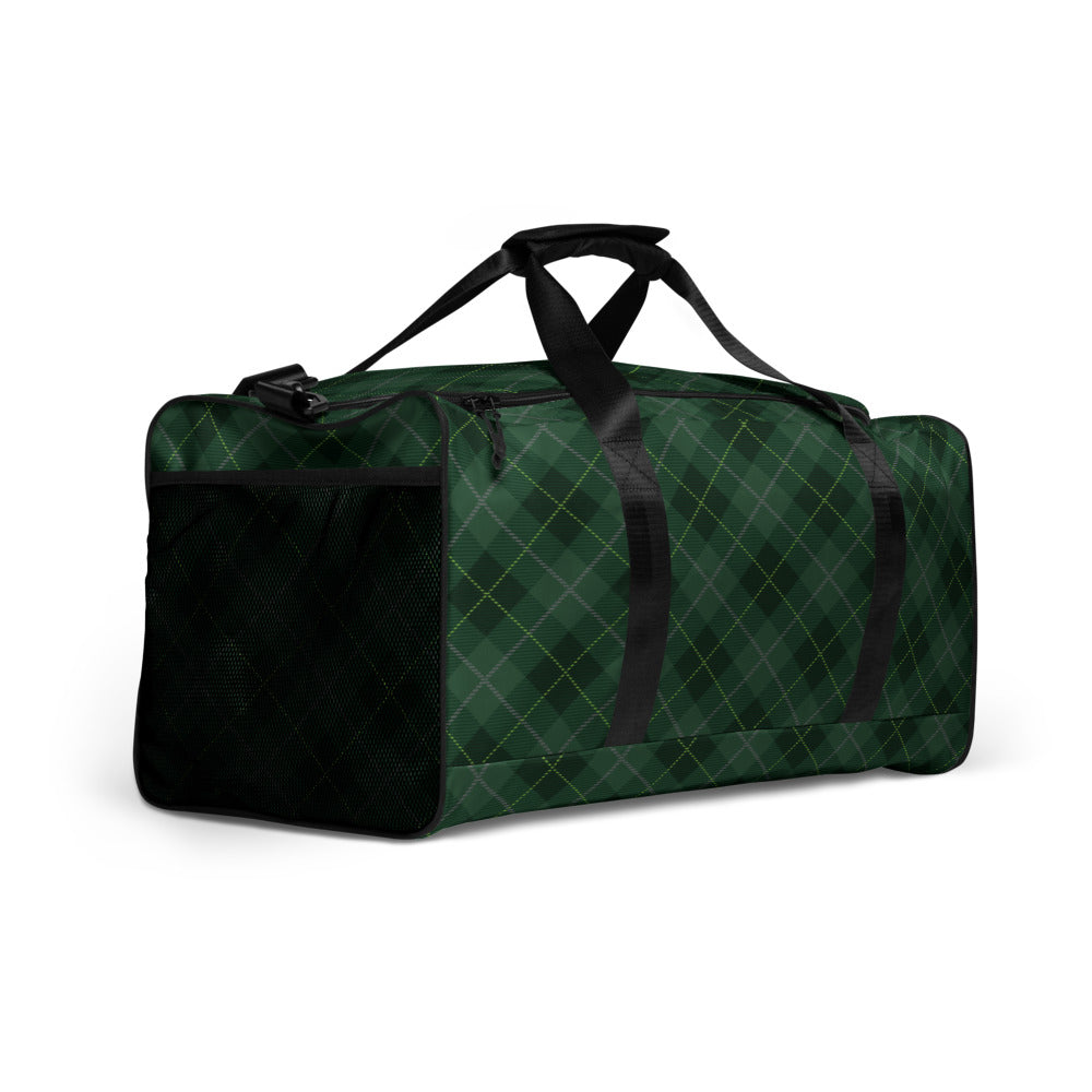 Deep Forest Tartan - Sustainably Made Duffle Bag