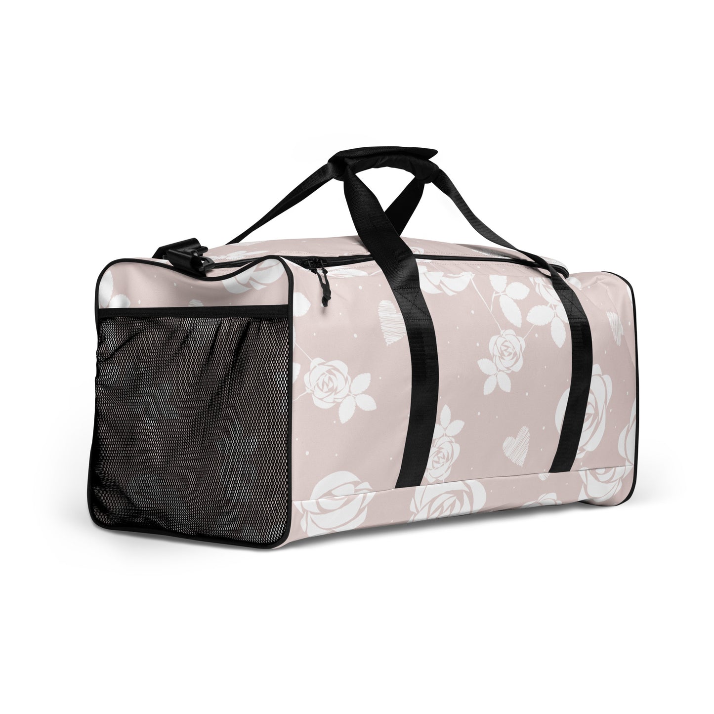 Baby Pink Floral - Sustainably Made Duffle Bag