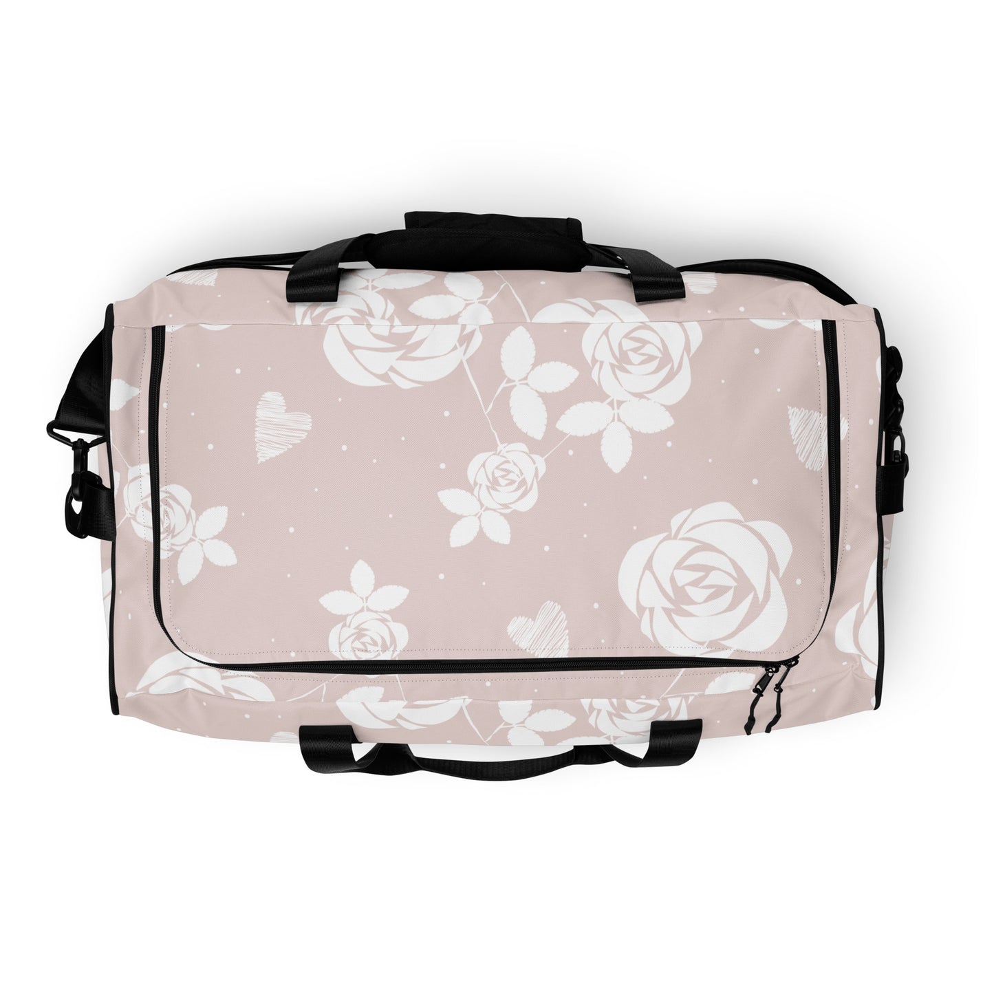 Baby Pink Floral - Sustainably Made Duffle Bag