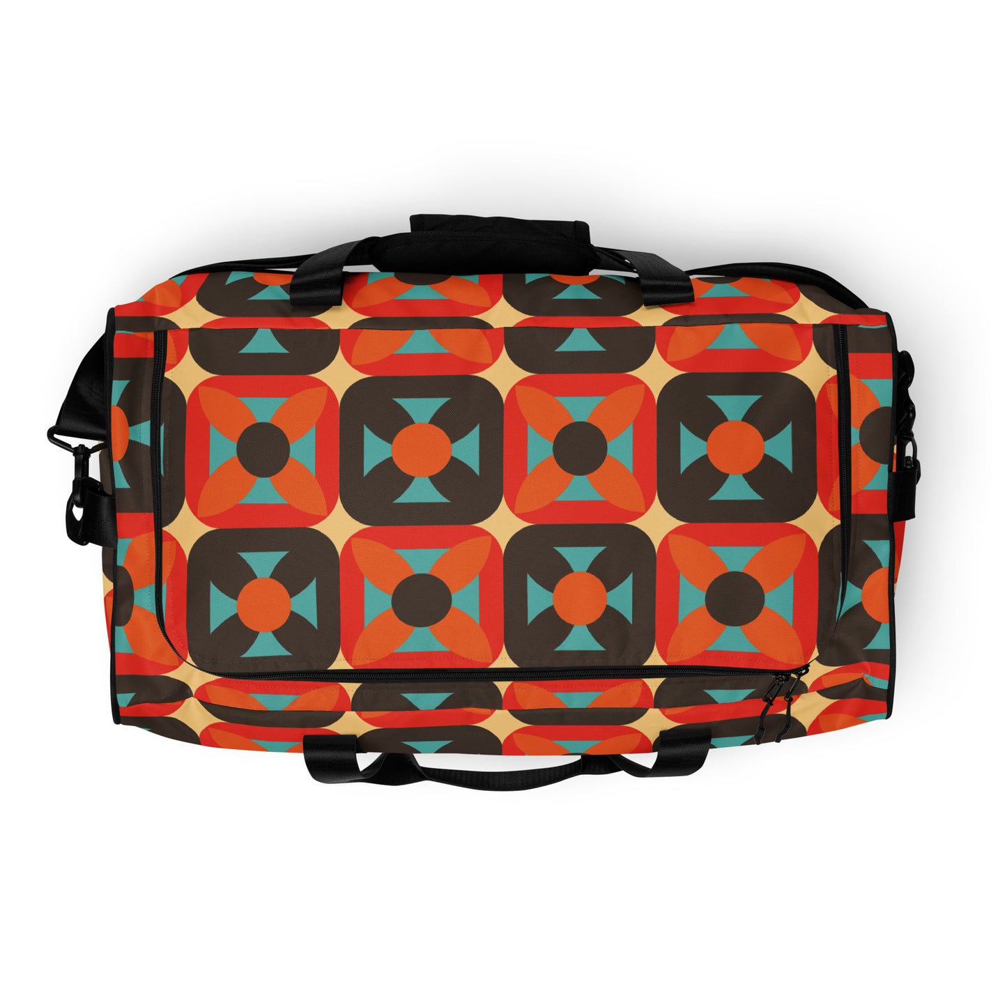 Retro Block - Sustainably Made Duffle Bag