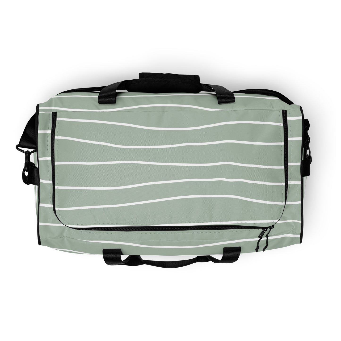 Hand Drawn Waves - Sustainably Made Duffle Bag