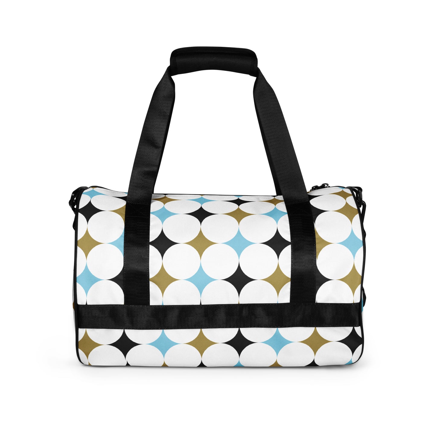 Retro Rounded Pattern - Sustainably Made Gym Bag