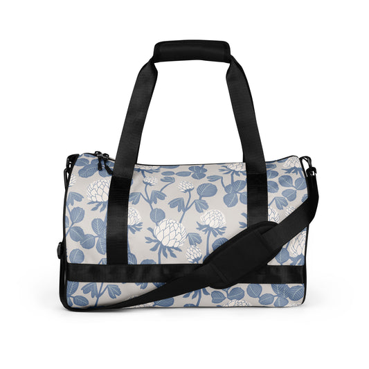 Grey Floral - Sustainably Made Gym Bag