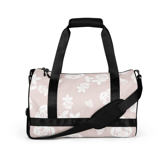Baby Pink Floral - Sustainably Made Gym Bag