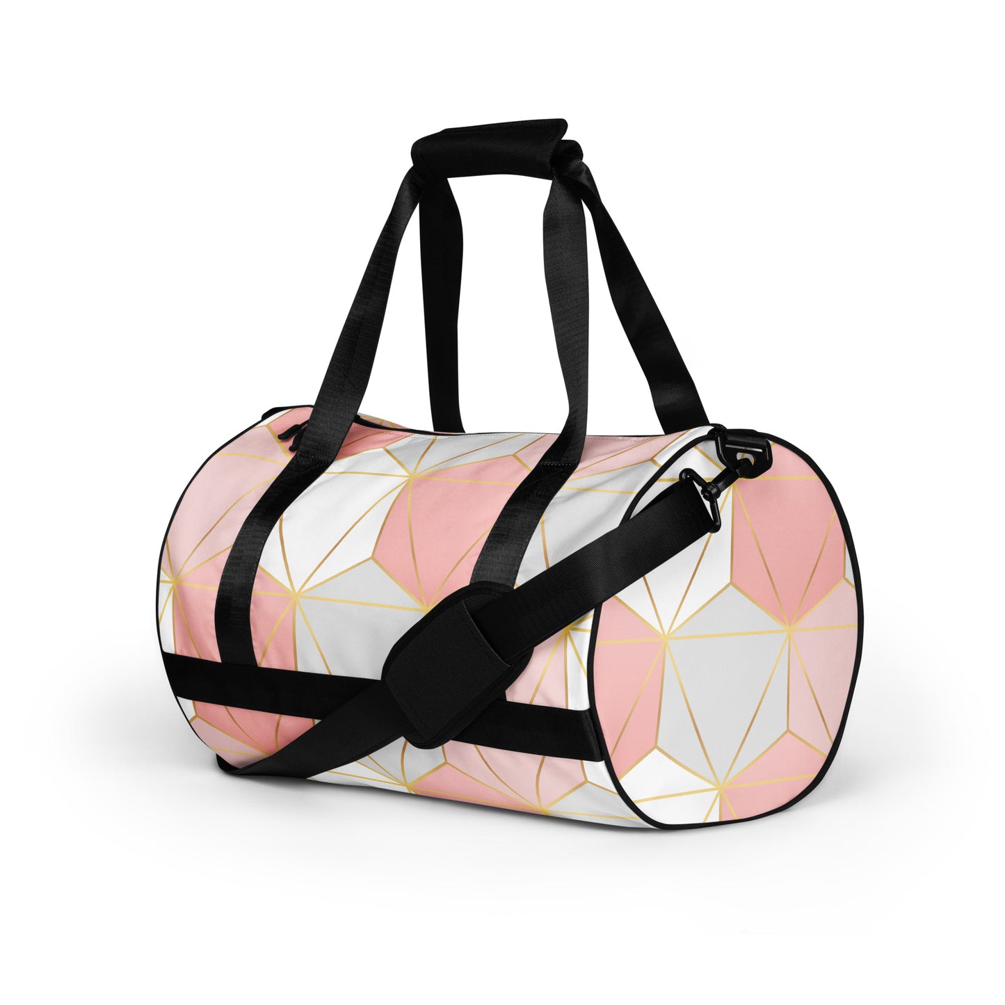 Hexagonal Lines - Sustainably Made Gym Bag