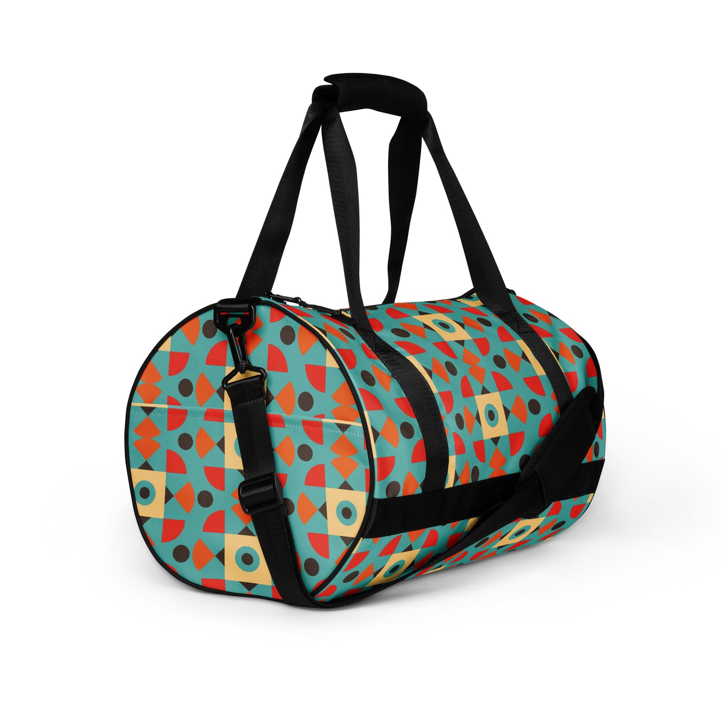Retro Color Pattern - Sustainably Made Gym Bag