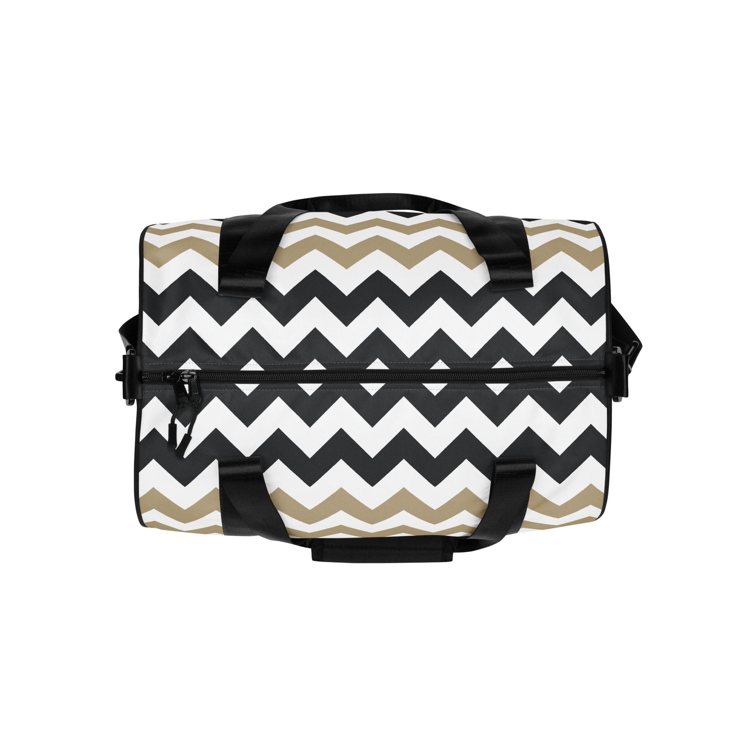 Two Tone Zigzag Pattern - Sustainably Made Gym Bag