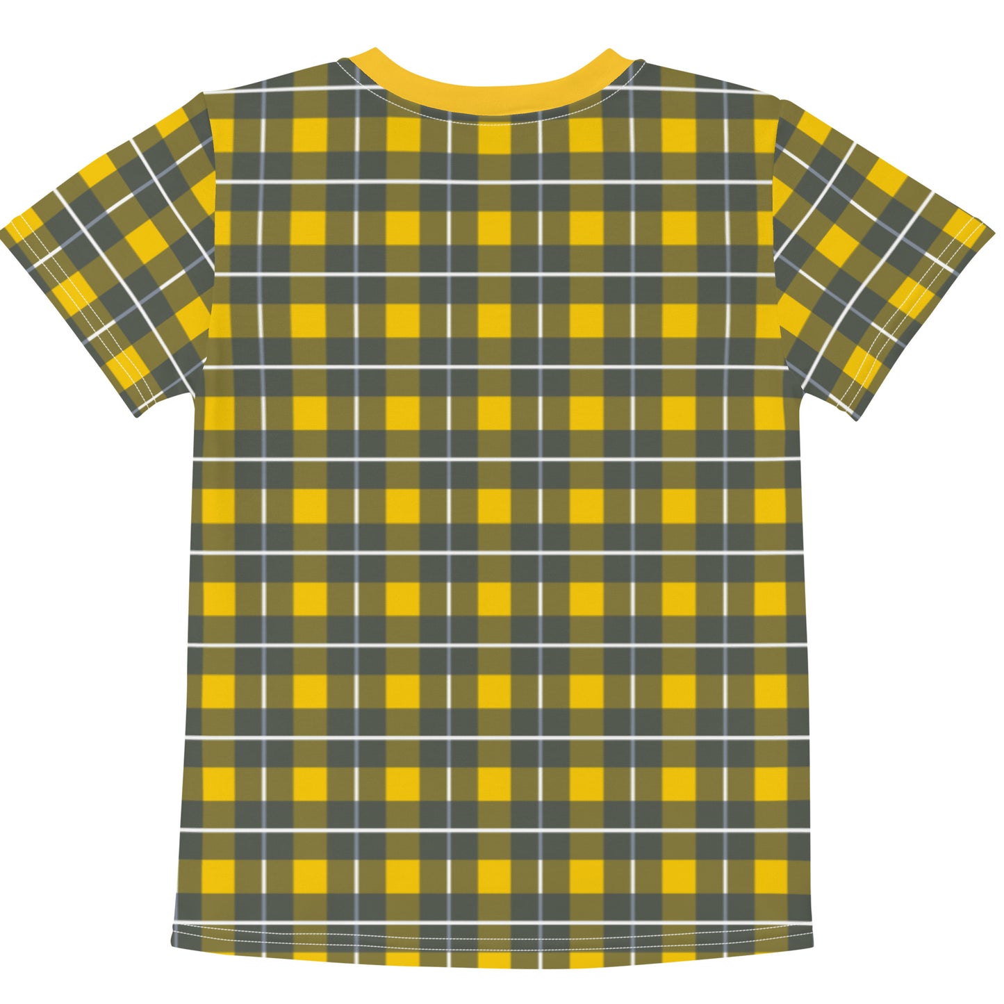 Yellow Tartan - Inspired By Harry Styles - Sustainably Made Kids T-shirt