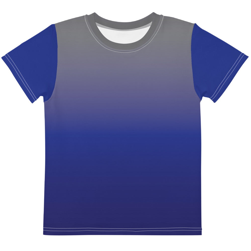 Grey Blue Gradient - Sustainably Made Kids T-Shirt