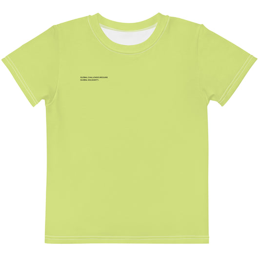 Lime Climate Change Global Warming Statement - Sustainably Made Kid's T-Shirt