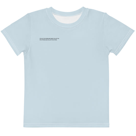 Baby Blue Climate Change Global Warming Statement - Sustainably Made Kid's T-Shirt