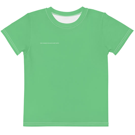 Emerald Climate Change Global Warming Statement - Sustainably Made Kid's T-Shirt