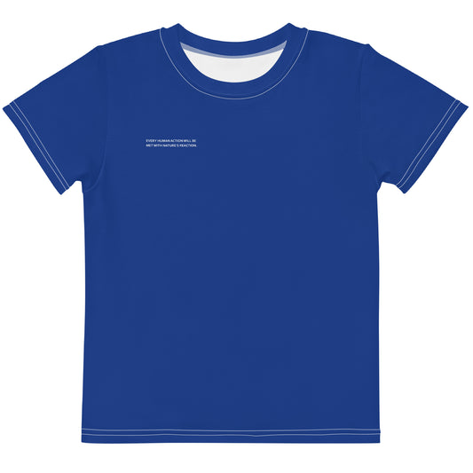 Azure Climate Change Global Warming Statement - Sustainably Made Kid's T-Shirt