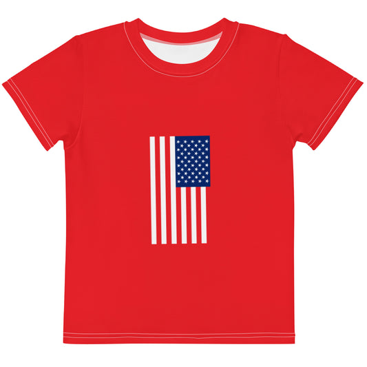U.S.A Flag - Sustainably Made Kids crew neck t-shirt
