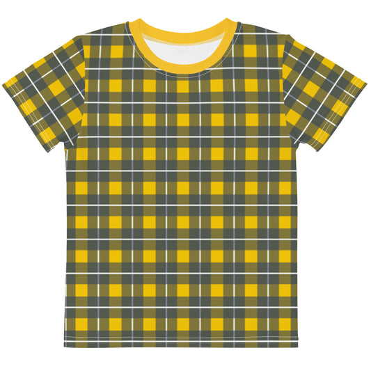 Yellow Tartan - Inspired By Harry Styles - Sustainably Made Kids T-shirt