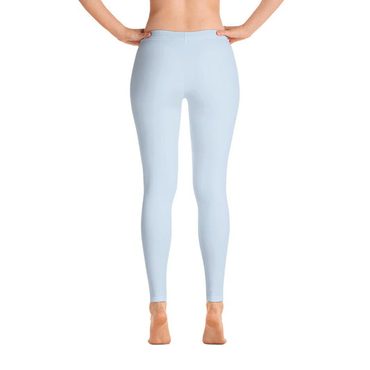 Baby Blue Climate Change Global Warming Statement - Sustainably Made Women's Leggings