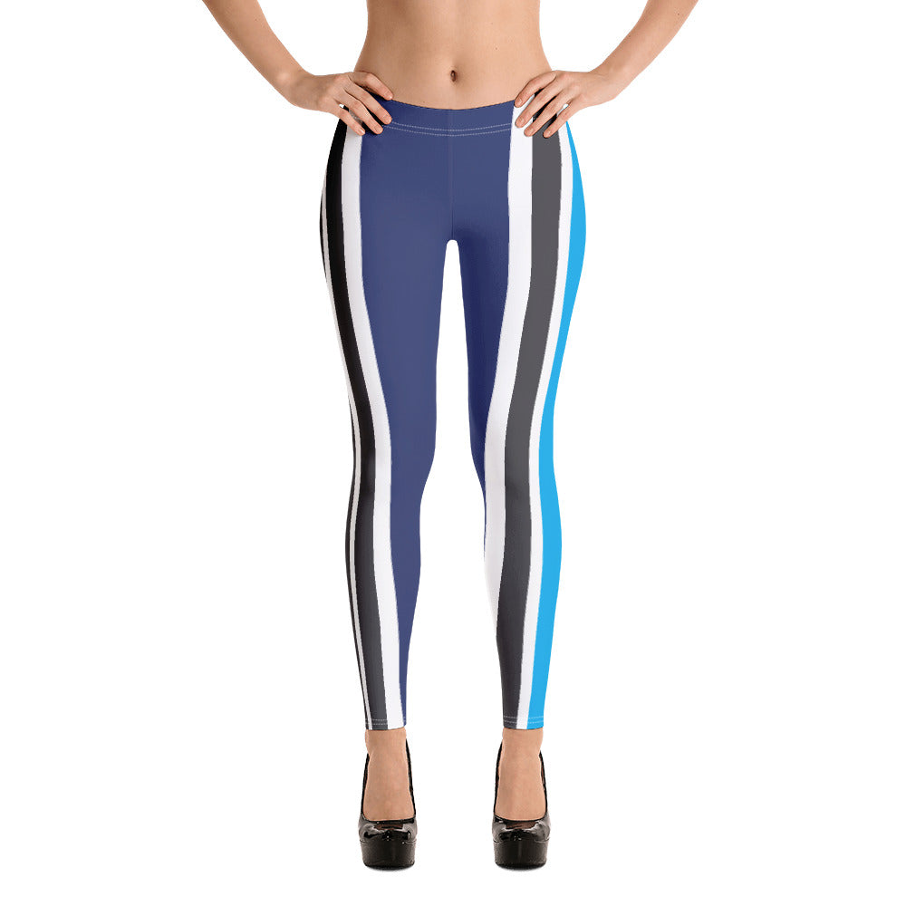 Blue Lines - Sustainably Made Leggings
