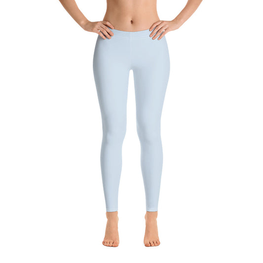 Baby Blue Climate Change Global Warming Statement - Sustainably Made Women's Leggings