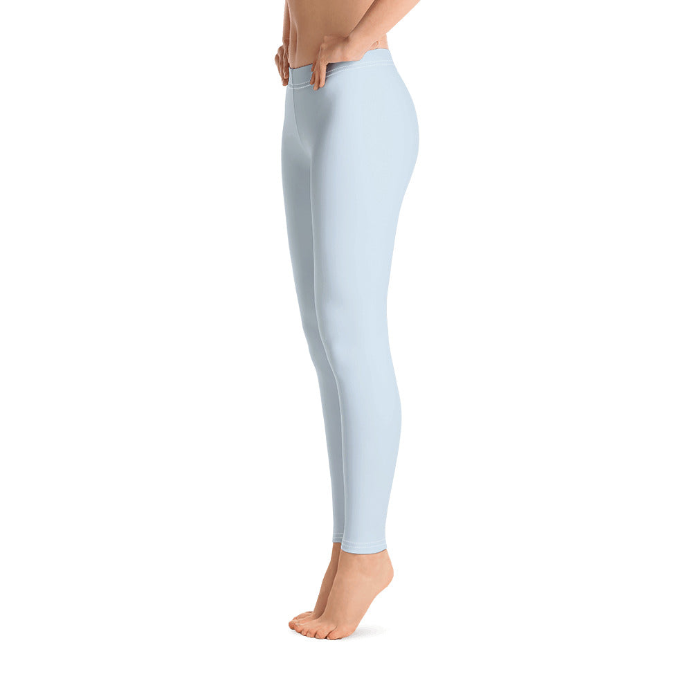 Baby Blue Climate Change Global Warming Statement - Sustainably Made Women's Leggings