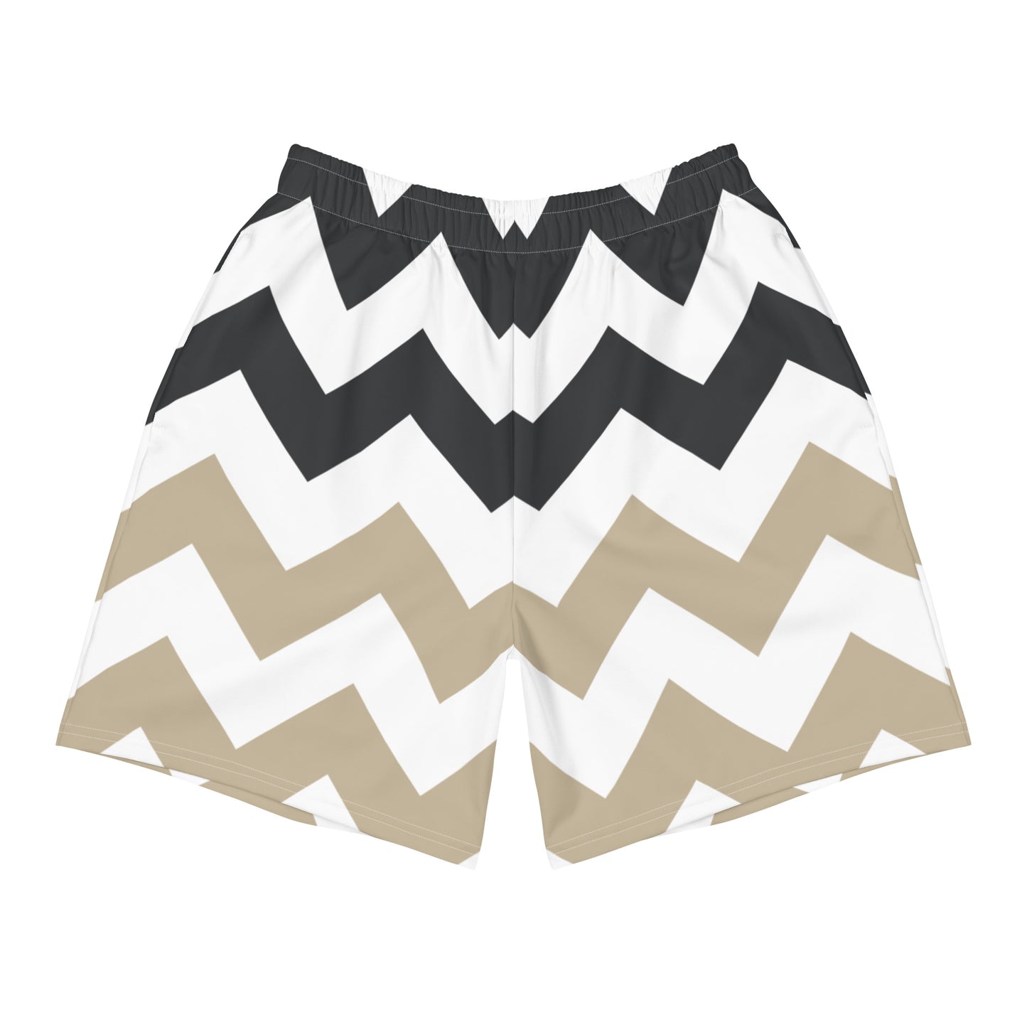 Two-Tone Zigzag Pattern - Sustainably Made Men's Short