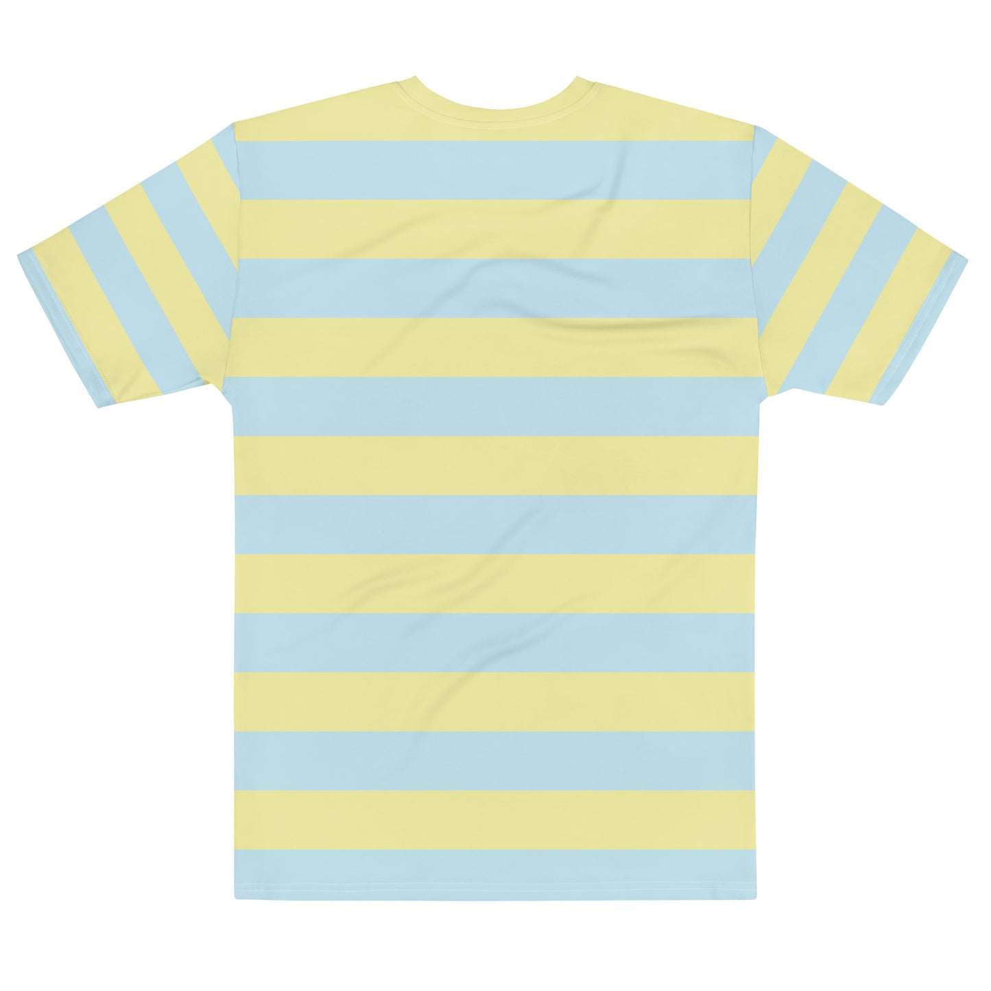 Blue yellow Stripes - Sustainably Made Men's Short Sleeve Tee