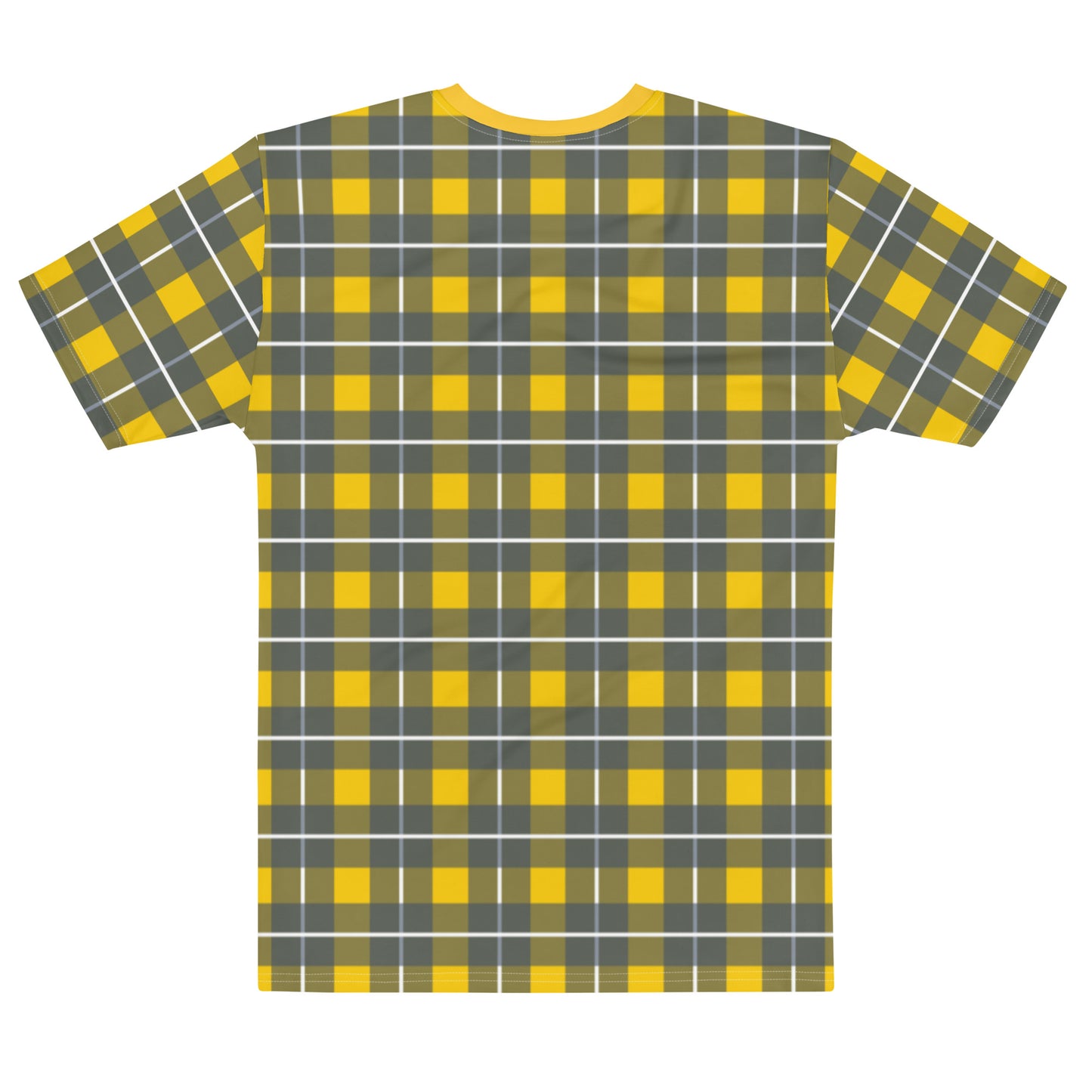 Yellow Tartan - Inspired By Harry Styles - Sustainably Made Men's Short Sleeve Tee