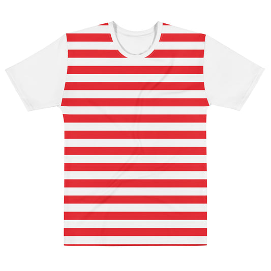 Red Stripes - Sustainably Made Men's Short Sleeve Tee