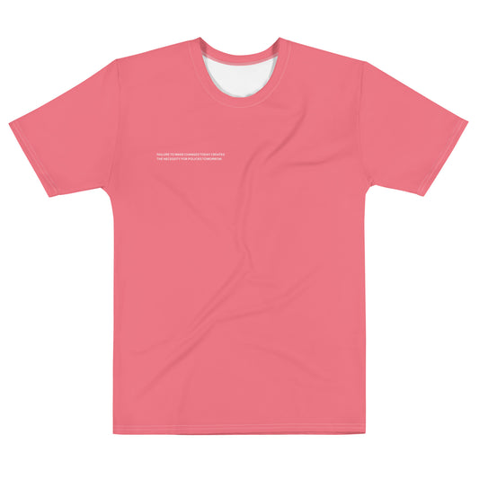 Pink Climate Change Global Warming Statement - Sustainably Made Men's Short Sleeve Tee