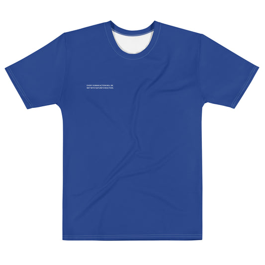 Azure Climate Change Global Warming Statement - Sustainably Made Men's Short Sleeve Tee