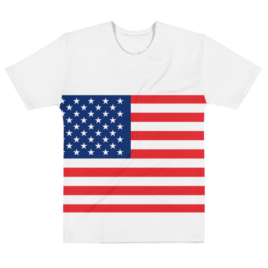 U.S.A Flag - Sustainably Made Men's Short Sleeve Tee