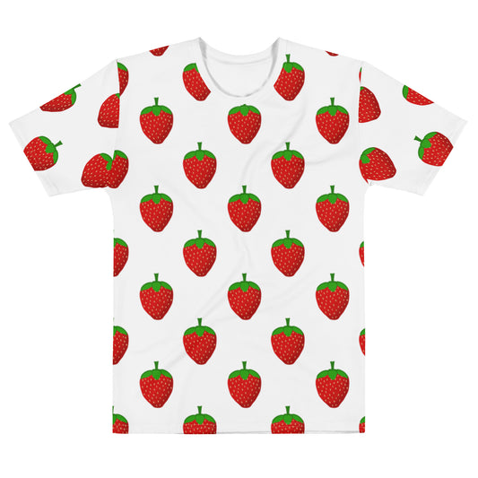 Strawberry Party - Inspired By Harry Styles - Sustainably Made Men's Short Tee