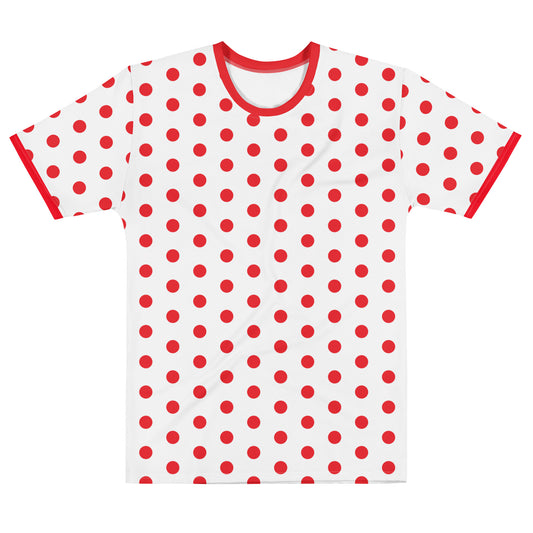 Red Polkadot - Inspired By Harry Styles - Sustainably Made Men’s Short Sleeve Tee