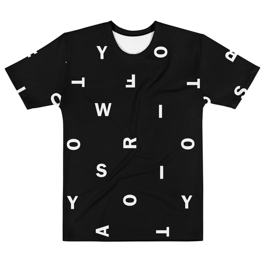 Letter Black - Inspired By Taylor Swift - Sustainably Made Men’s Short Sleeve Tee