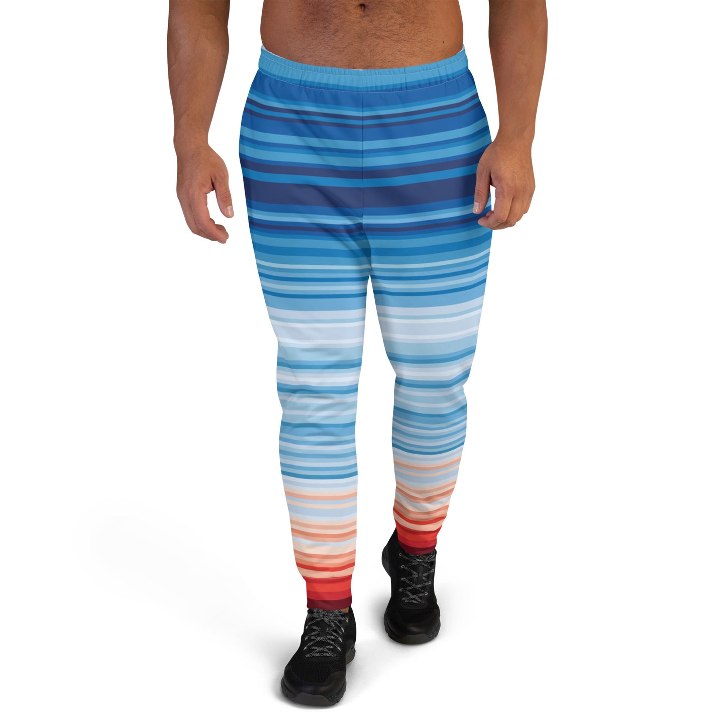 Climate Change Global Warming Stripes - Sustainably Made Men's Jogger