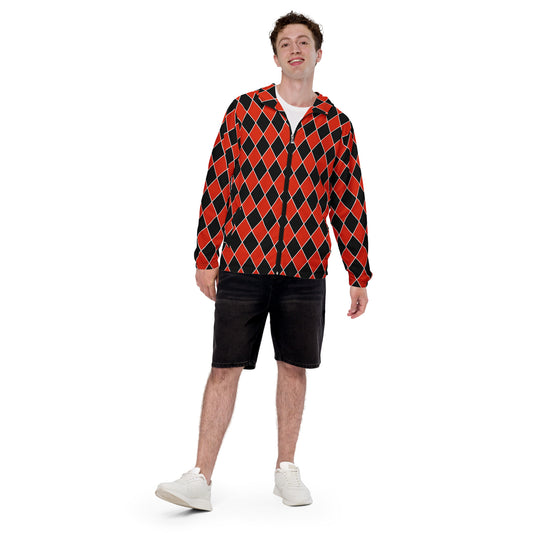 Red Diamond - Inspired By Harry Styles - Sustainably Made Men’s windbreaker