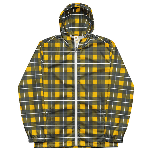 Yellow Tartan - Inspired By Harry Styles - Sustainably Made Men’s windbreaker