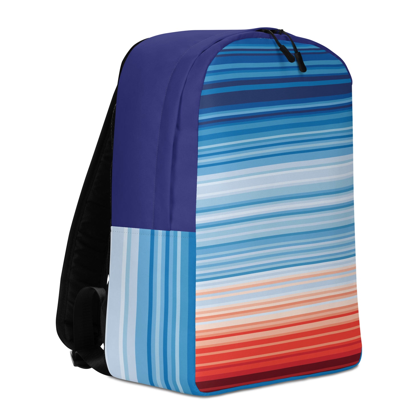 Climate Change Global Warming Stripes - Sustainably Made Backpack