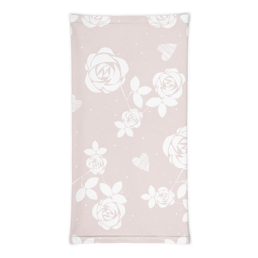Baby Pink floral - Sustainably Made Neck Gaiter