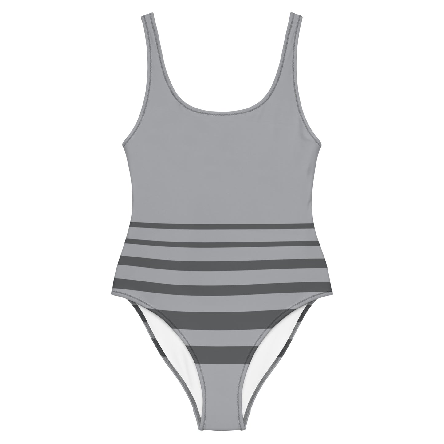 Grey Stripes - Sustainably Made One-Piece Swimsuit